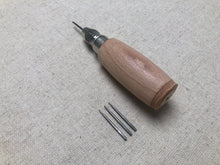 Load image into Gallery viewer, Awl handle with pegging awls