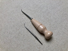 Load image into Gallery viewer, Awl handle with 2 welting awls