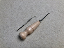Load image into Gallery viewer, Awl handle with 2 welting awls