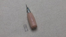 Load and play video in Gallery viewer, Awl handle with pegging awls