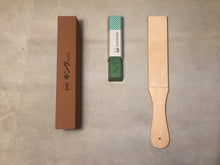 Load image into Gallery viewer, Grinding stone set with leather strop