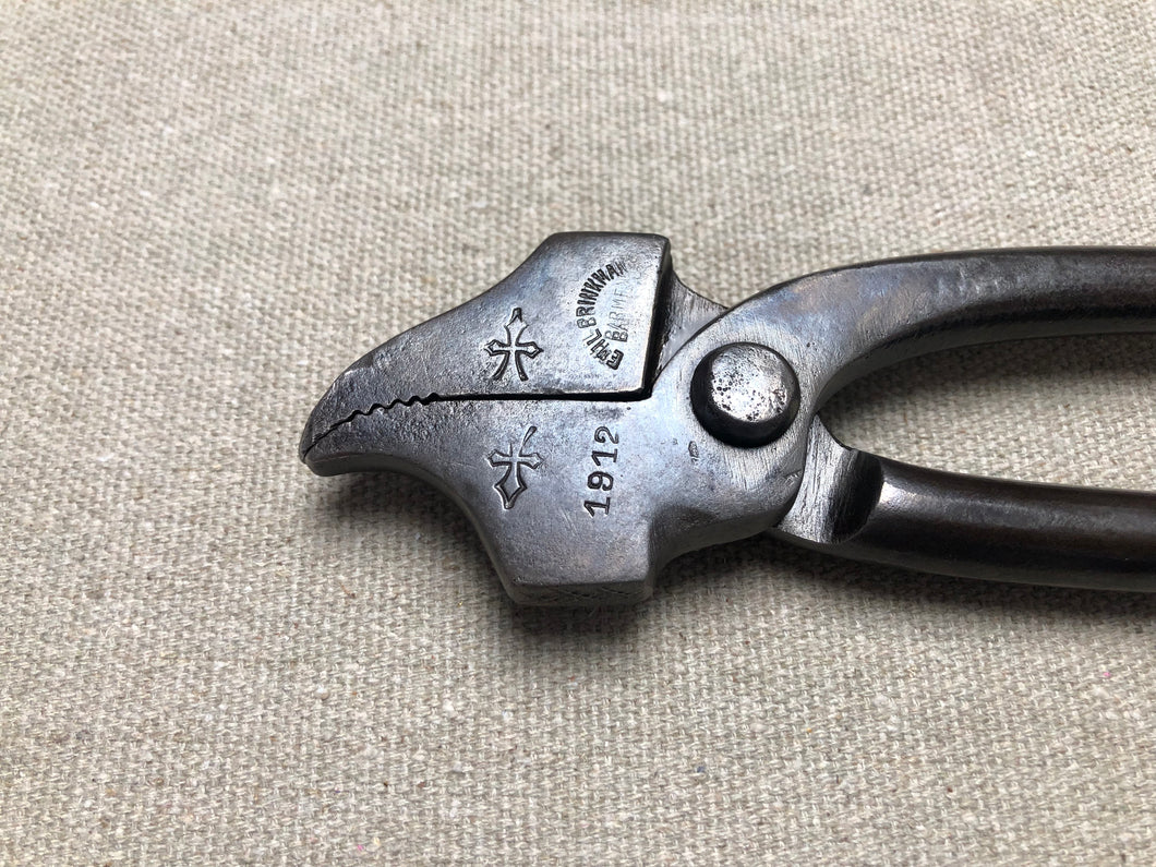 x Shoemaker lasting pliers 6 mm by Emil Brinkmann 1912
