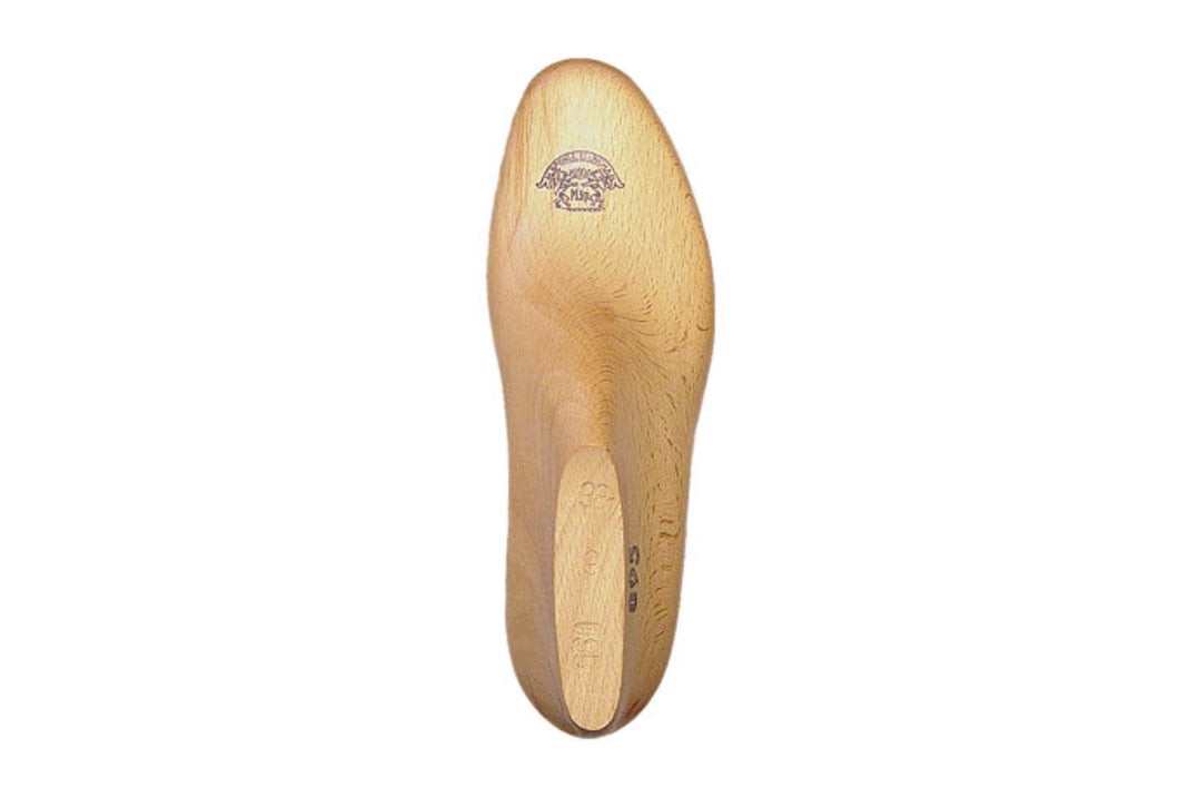 Wooden shoe last 095 for bespoke shoemaking, 10, 20, 30, 40, 50 mm