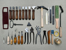 Load image into Gallery viewer, Shoemaker tool set kit for beginners in shoemaking PRO
