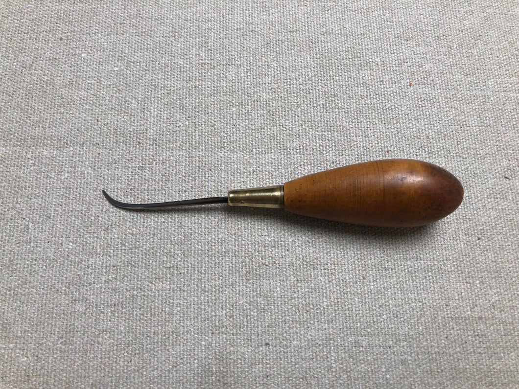 Awl handle with fitted stitching awl