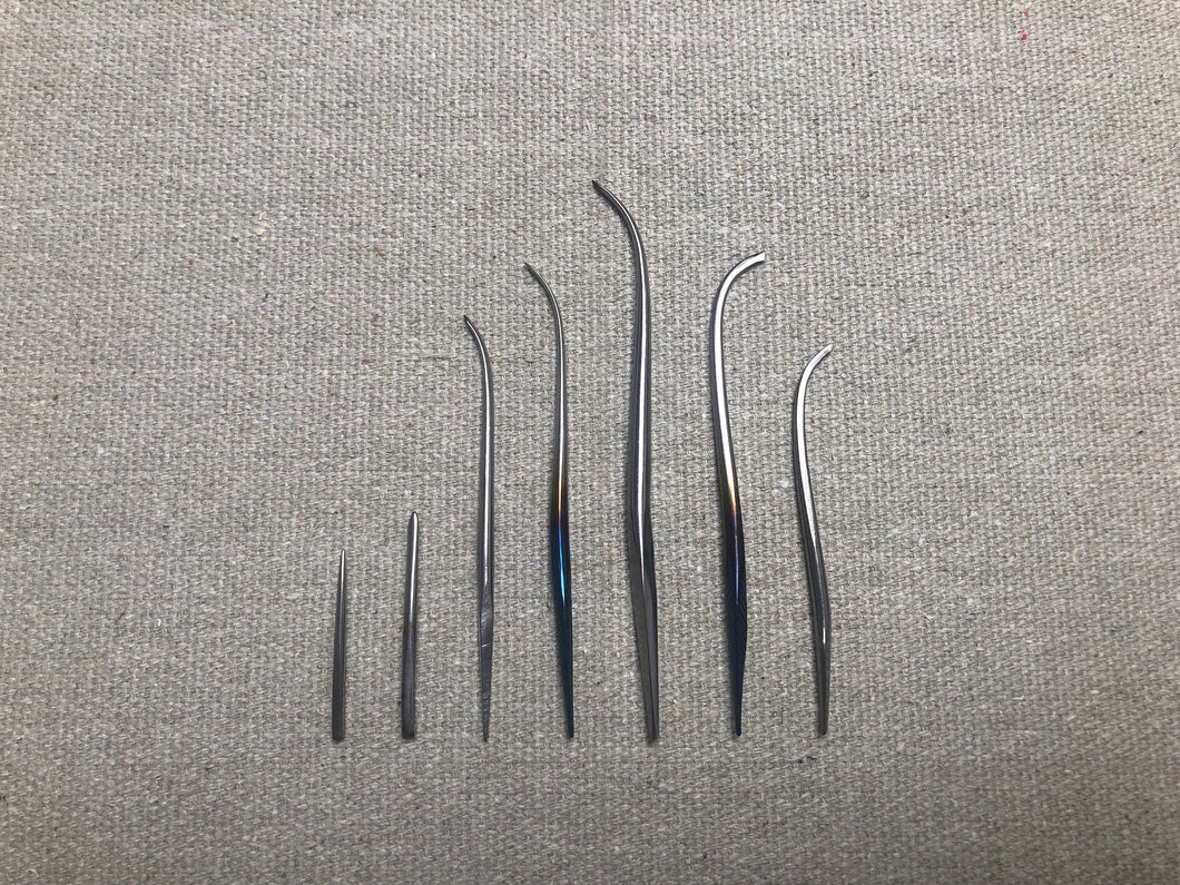 Awls for welting and stitching, shoemaker