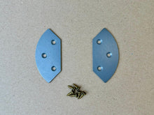 Load image into Gallery viewer, Shoe toe plates from stainless steel 1,5 mm
