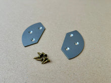 Load image into Gallery viewer, Shoe toe plates from stainless steel 1,5 mm
