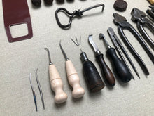 Load image into Gallery viewer, Shoemaker tool set kit for beginners in shoemaking PRO
