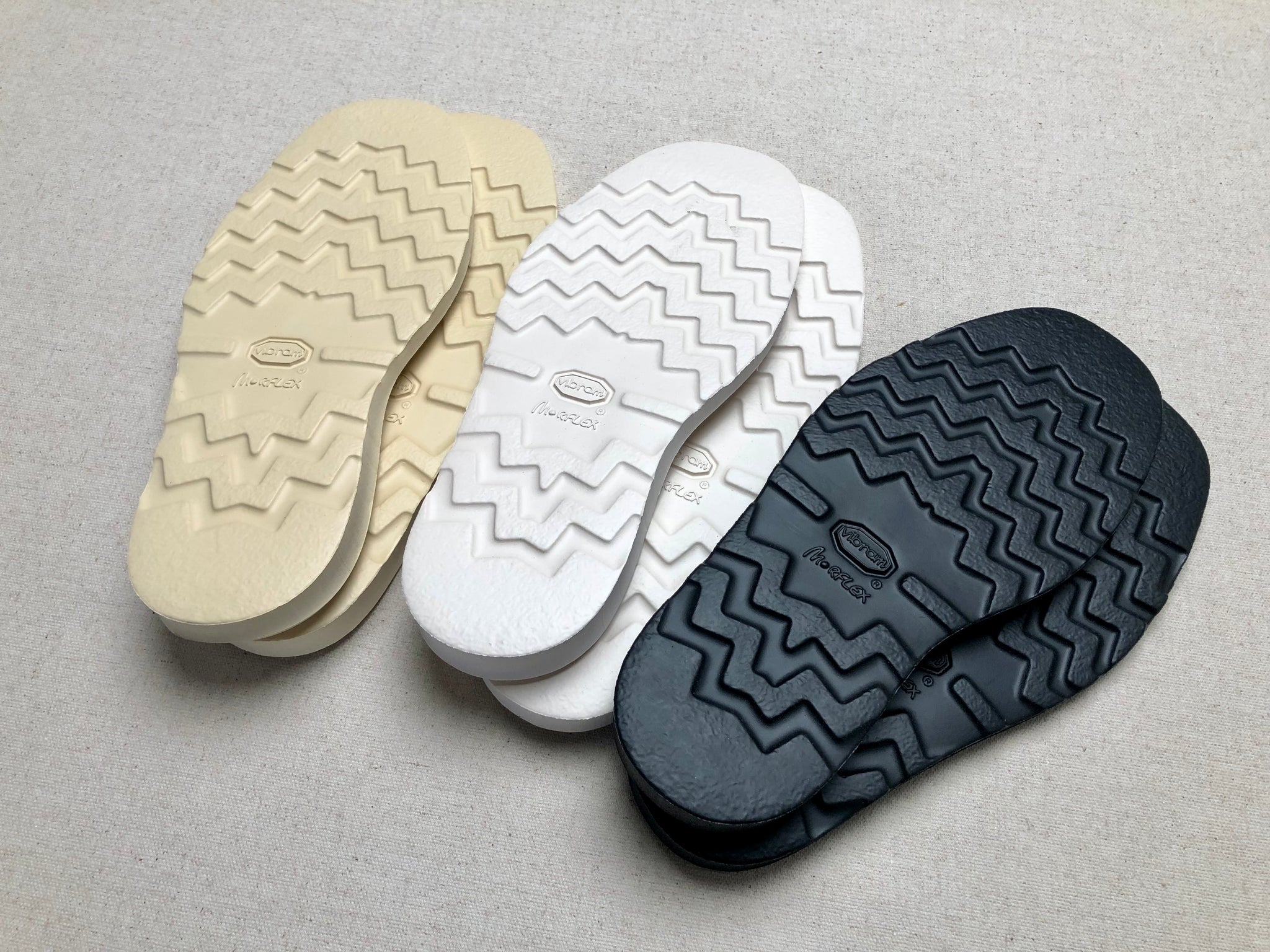 Vibram Cristy Morflex 4377 wedge sole creme, white, black