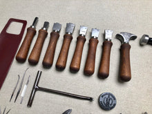 Load image into Gallery viewer, Shoemaker tool set kit for beginners in shoemaking PRO
