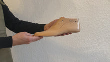 Load and play video in Gallery viewer, Wooden shoe last 18313 for bespoke shoemaking, 20 mm
