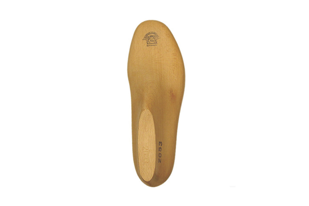 Wooden shoe last 2083 for bespoke shoemaking, 20 mm