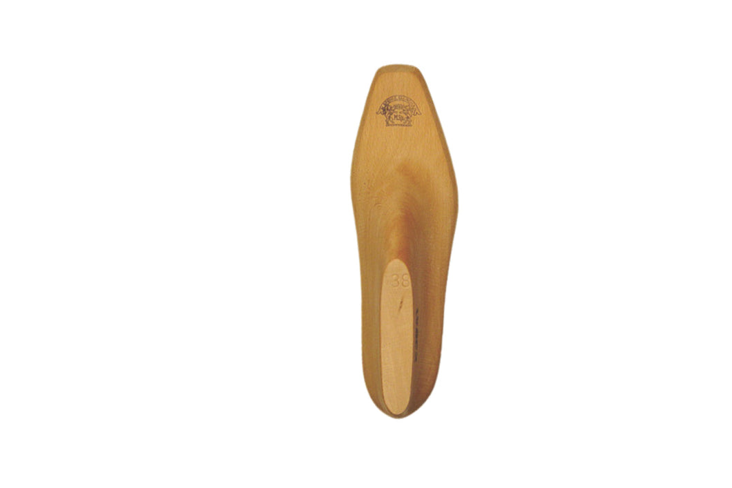 Wooden shoe last 23041 for bespoke shoemaking, 50 mm