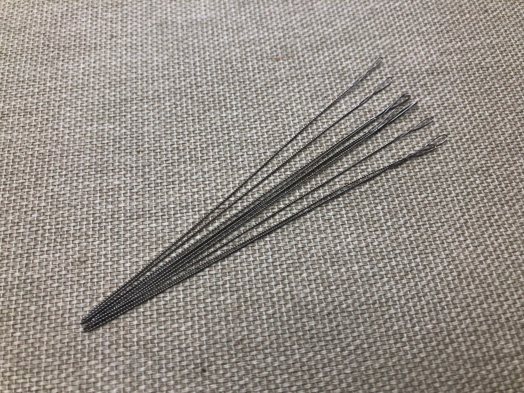 Steel metal sewing bristles, twisted 100 mm